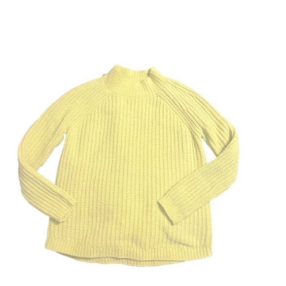 TALBOTS Texture Stitch Mock-Neck Sweater Lime Green Size XS - Picture 3 of 7